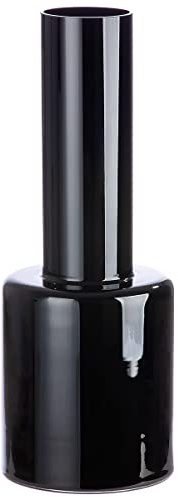 GILDE Blumenvase Deko Vase aus Glas - Deko Wohnzimmer Geschenk für Frauen Geburtstag Muttertag - schwarz glänzend Höhe 50 cm