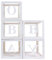 Boîte à ballons transparente avec 2 jeux de 26 lettres de A à Z, pour mariage, décoration de fête prénatale, décoration de fête prénatale (5 boîtes à ballons transparentes avec 52 lettres)