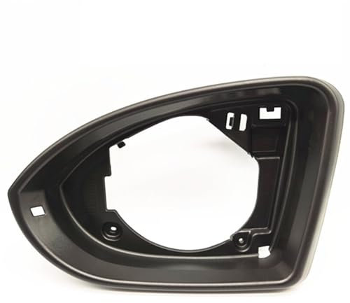 Außenspiegelgehäuse Für Golf 7 MK7 7,5 GTI R-Linie Auto Seite Spiegel Rahmen Halter Rückansicht Gehäuse Rahmen Glas Surround Halterung Zubehör Außenspiegel-Abdeckkappe (Farbe : Black-Left)
