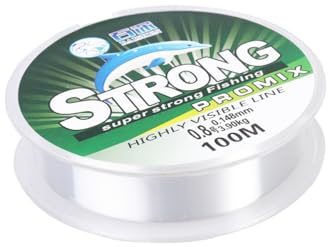 GOOHOCHY 100m Nylon Angelschnur Transparent Verschleißfest Hohe Abriebfestigkeit Weit Wurf Angelschnur Für Angeln Und Basteln Strapazierfähige Aus Hochwertigem Nylon