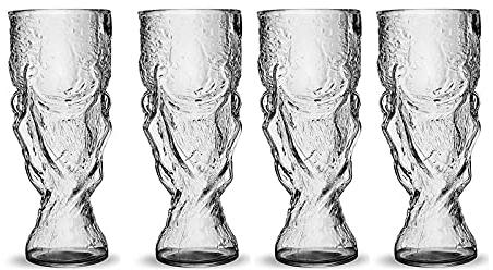 UNbit Vasos de Cerveza Vasos de Cerveza Clásicos Tazas de Cerveza Vasos de Cerveza Artesanales Vasos de Cerveza de 10/29 Oz Juego de Vasos de Cerveza Cristalería for Bar Vaso de Cerveza de Pinta Vasos