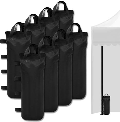 YSOOUA Gewichte für Pavillon - 8 Stück Sandsäcke 51x21cm Mit Fixierter Nagel - 600D Oxford Stoff Beschwerung für Pavillon, Garten, Strand, Zelt
