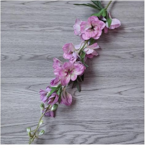 OXGQDTDQ MIUYTRN Luxus Rittersporn Lange Zweig Rreal Touch Künstliche Blume Hochzeit Party Floral Hintergrund Dekoration Flores Zimmer Dekor Delphinium cuicui(Light Purple)