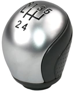 Marchas Pomo Coche para Citroen C5 2001-2008 Palanca Cambios 6 Velocidas 5 Velocidas Cuero 2403X3 Solo Pomo Cambio Marchas Gear Shift Pomo(5 Speed)