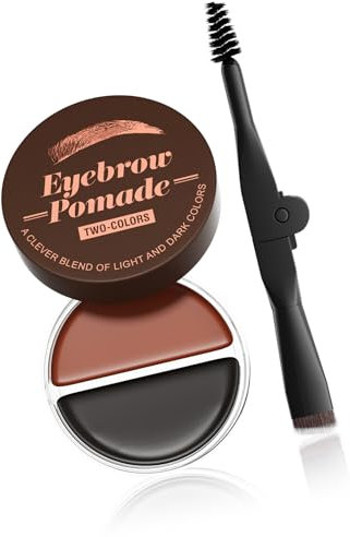 2-in-1-Brauenpomade Zweifarbige Augenbrauenpomade Mit Pinsel Hochpigmentierte Augenbrauenpomade Für Augenbrauen Make Up