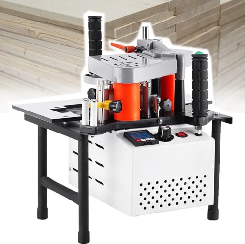 Dfdieratve Kantenanleimmaschine für die Holzbearbeitung, Doppelseitige Klebekantenanleimmaschine mit Gebogener Gerade, Professionelle Kantenversiegelungsmaschine für Holz-PVC-Klebeplatten