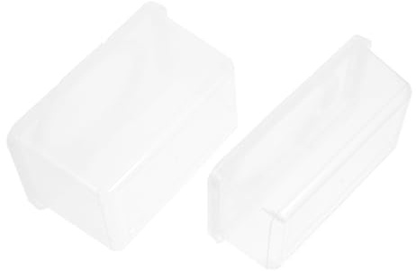 Transparenter Feuchttücherspender mit Deckel 2 Stück-pack 1100ml 1850ml | Pp, Nachfüllbar, Staubschutz, für Zuhause und Büro, Geeignet für Babyfeuchttücher und Servietten