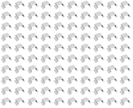 100x Stainless Steel 25x10x15mm Greenhouse Glass Glazing Clips, Greenhouse Glass G Clips Repairs Clips Replacement