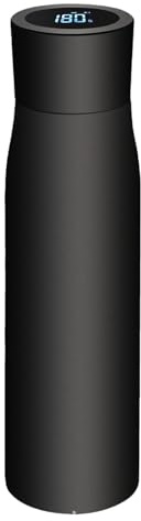 Bouteille d'eau intelligente avec rappel de boire de l'eau,bouteilles d'eau en acier inoxydable - Bouteille thermique LED avec affichage de la température avec réveil intelligent | Bouteille isolée en