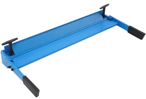 Curvatrice manuale in lamiera, panca piegatrice, angolo di piegatura 0-120°, larghezza di lavoro 630 mm, panchina per officina, lavorazione dei metalli, blu