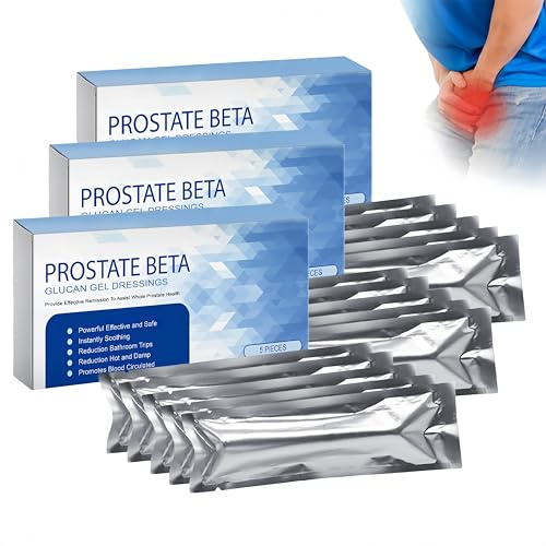 Medicazioni in gel con beta-glucano prostatico, gel curativo per uomo, crema idratante per uomo, delicata ed efficace (3Pezzo)