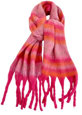 Winterschal Damen Herren Kariert Scarf Winter Musselin Kuschelig Dicker Schal Warm Herbst Schals Flauschiger Kuschel Kapuzenschal Kuscheliger Halstuch Kuschelschal Langer Deckenschal