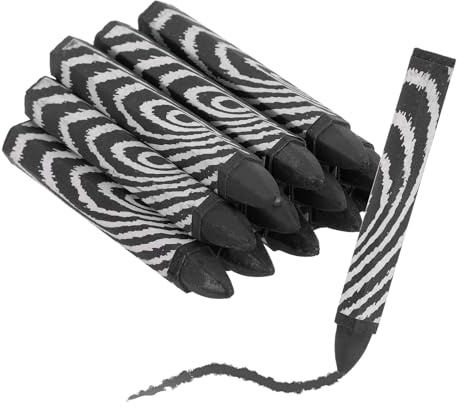 QUARKZMAN 12 stycken märkpennor för trä, 10,5 x 1,5 cm sexkantig penna med däckmarkering perfekt för trä metall kartong keramik glas plast (svart)
