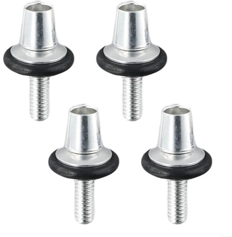 V Brake Caliper Adjustment Screw for Road For Bike - Aluminum Alloy Brake Component Replacement, M6 Threaded Cycling Rim Brake Hardware, 4-Pack