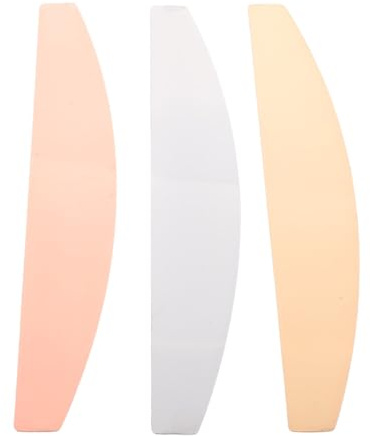 Metall Nagelfeilen aus Edelstahl für Maniküre und Pediküre | Wiederverwendbar, Ergonomische Form, Nagelshaping und Polieren, 3 Stück, Spiegelglanz