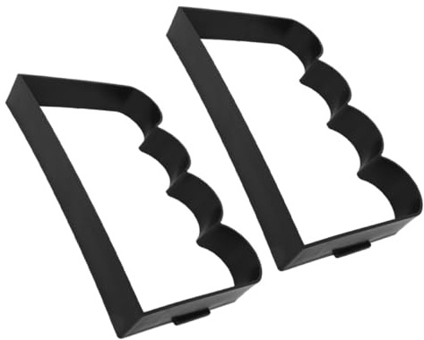 POPETPOP Moule à Béton Réutilisable 2pcs en PVC Noir pour Dalles de Terrasse et Pavés de Jardin, Résistant aux Intempéries, pour Allée de Jardin et Patio