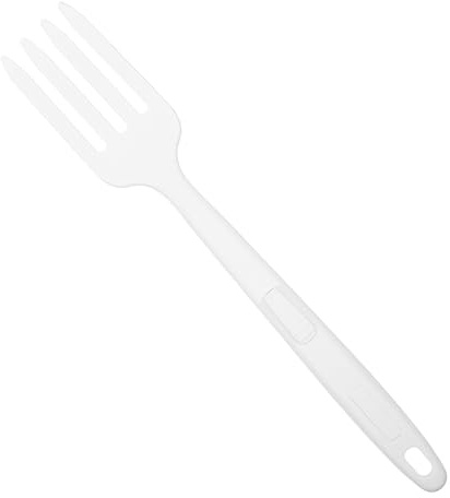 Healifty Tenedor para Pasta de Silicona Blanco Resistente al Calor Diseño Flexible y Reutilizable para Servir en Cocina y Comedor