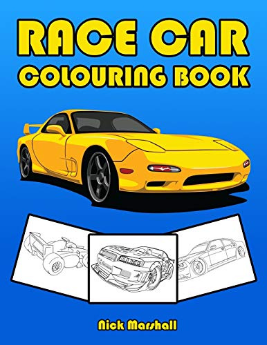 Race Car Colouring Book: Colouring Books for Kids Ages 4-8 Boys: 12