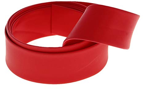 Othmro PE-Schrumpfschlauch, 12 mm Durchmesser, 1 m Länge, 2:1, elektrische Isolierung, Draht, Kabel, Schlauch, Umwicklung, Rot, 1 Stück