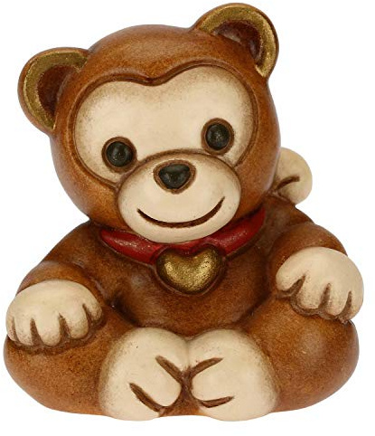 THUN - Soprammobile Minianimale Scimmia - Accessori per la Casa da Collezionare - Linea Thunimals - Formato Mini - Ceramica - 5 x 4,1 x 5,5 cm