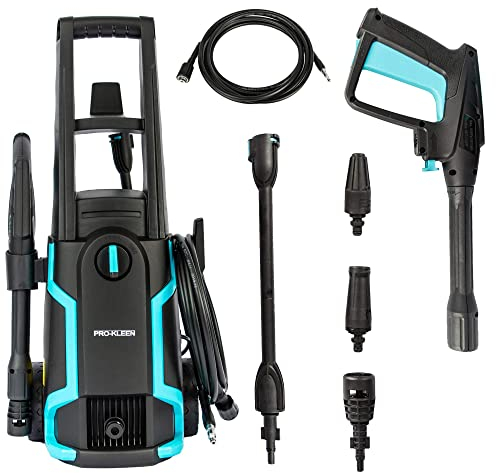 Pro-Kleen Pressure Washer Jet Wash Power Electric High Performance Cleaner For Patio and Car 1600W - Portable Washers For Cleaning Drives, Walls, Vehicles, Garden Furniture