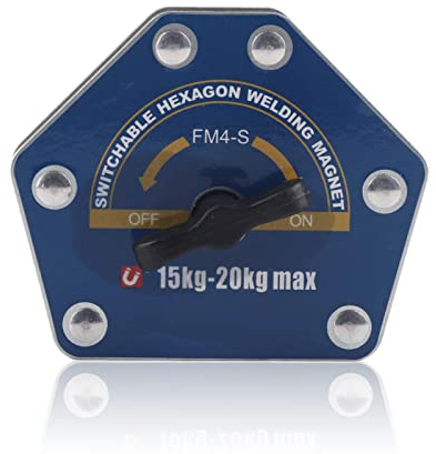 Support de soudure magnétique, équipement de soudage TIG magnétique de soudage multi-angle hexagonal commutable, interrupteurs marche/arrêt, aspiration 15-20 kg
