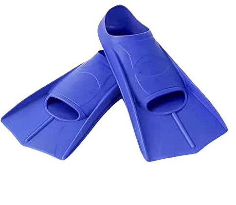 ENEN Schwimmflossen, Schnorchelflossen kurz Verstellbare Flossen für Kinder Erwachsene zum Schnorcheln, Schwimmen (XS(30-32Meter),Dunkelblau)