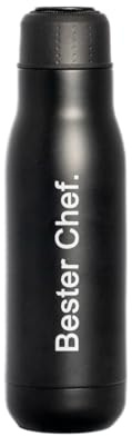 GE24 Isolierflasche aus Edelstahl - individuell bedruckt mit Text, Logo oder Foto personalisierbar! (Schwarz)