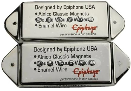 Casino Dog Ear P90 Gitarren-Tonabnehmerhalsband + Brücke, doppelt verchromt