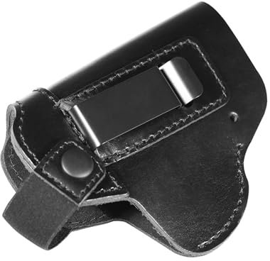Taktisches Verdecktes Trageholster Aus Echtem Leder,Gürtelholster Taktische Pistolenholster Waffenholster (schwarz)