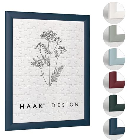 Haak Puzzlerahmen Damira Dunkelblau 75 X 98 cm (ca. 2000 Teile) Bilderrahmen Rahmen für Puzzle