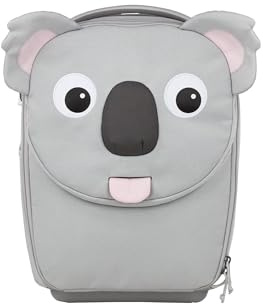 Affenzahn Kinderkoffer Koala - Grau | Fürs Handgepäck geeignet, Kindertrolley zum Reisen mit 18 L Volumen und Kinderkoffer mit Rollen für unterwegs