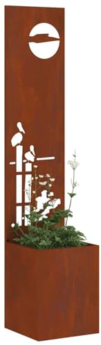 vidaXL Garten Sichtschutz-Leinwand Rostig 32 x 32 x 150 cm