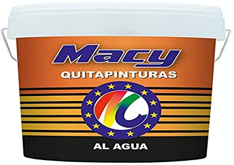 Macy Quitapinturas Decapante al Agua, Aspecto Gel-Líquido Verdoso, 4 l