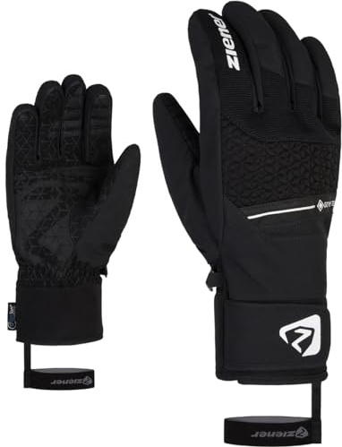 Ziener Herren Granit Ski-Handschuhe/Wintersport | wasserdicht Gore-Tex Alpine Wool, Black, 8