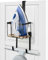 TJ.MOREE Soporte de pared para tabla de planchar sobre la puerta con cesta de almacenamiento grande, soporte para plancha de lavandería y tabla de planchar, soporte de almacenamiento negro medio-negro