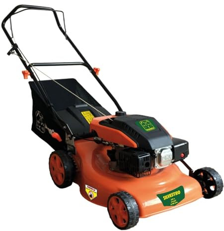 Briconess.com Tosaerba a Scoppio 139cc Taglio 46 cm Altezza Regolabile Green Cat Silvestro