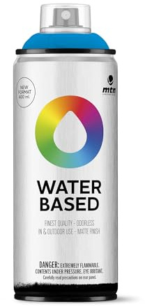 MTN Water Based Azul Flúor, Spray Base Agua 400ml