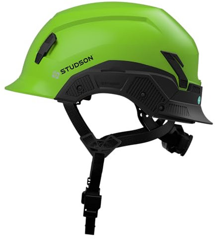 STUDSON SHK-1 Schutzhelm, nicht belüftet, Typ 2, Klasse E (Grün, L/XL 58–63 cm)