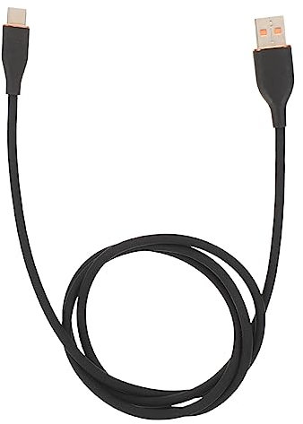 Gadpiparty Liquid Silicone USB Type-c Charging Cable for Mobile Phones, 1m Super Fast 66w Usb-c Data Cord with USB Charging Adapter, Compatible Portable Charger, Black