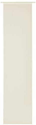 Elbersdrucke transparenter Schiebevorhang Feel Good Uni 09 beige 245 x 60 cm Flächenvorhang für Wohnzimmer Schlafzimmer Flur 197223