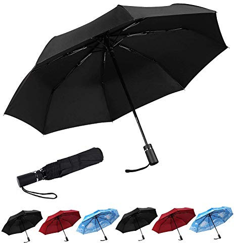 SY Compact Travel Umbrella Automatic Windproof Umbrellas Strong Compact Umbrella for Women Men