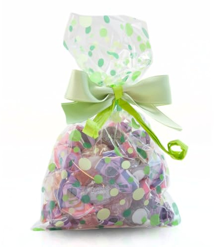Italpak Buste (Sacchetti) Trasparenti per Alimenti Bubbles 50 pz, Polypropylene, Verde, 15x25cm