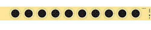 OpTacs - Luftgewehr Zielscheibe Scheibenstreifen mit 10 Scheibenbildern 57 x 5,2 cm fortlaufend nummeriert - 10er Pack