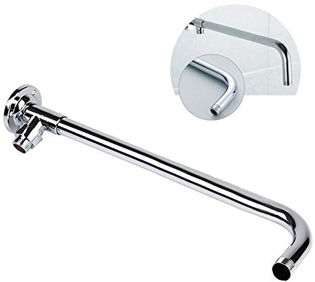 AIGUO Stainless Steel Shower Arm, 30cm/11.8inch Extension Arm, Rain Shower Head, Silver, 1 Pack