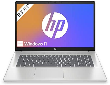 HP Laptop | 17,3 FHD Display | Intel Core i3-N305 | 8 GB DDR4 RAM | 512 GB SSD | Intel UHD-Grafik | Windows 11 | QWERTZ | Silber
