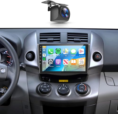 5G WiFi Android 15 Car Stereo for Toyota RAV4 2006-2012 Wireless Carplay Android Auto,9 HD IPS Touch Screen Support GPS/EQ DSP Audio/Bluetooth/FM/SWC+AHD Backup Camera