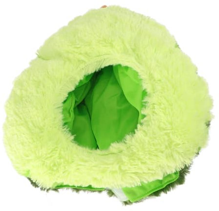 WOONEKY 1pc Adorable Avocado Cosplay Headwear for Parties Comfortable Fruit Shape Hat for Halloween Birthdays Themed Events Unique Costume Accessories