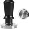 Foeska Coffee Tamper, Espresso Tamper, Spring-Loaded Calibrated Tamper with Stainless Steel Base, 30lbs Constant Pressure, Coffee Accessories(Black，51mm）