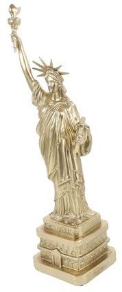CORHAD Liberty Statue Dekofigur Aus Resin Realistische Desktop Ornament Skulptur in Bronzeoptik Kompakte Für Büro Und Wohnzimmer Langlebige Handgefertigte Dekoration